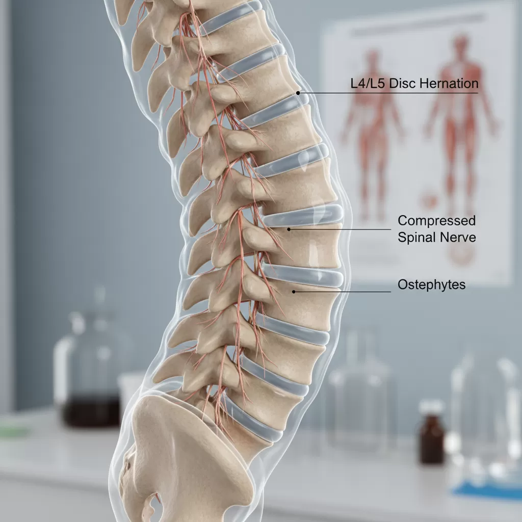 gemini_image_1772196658 Áp lực lên đĩa đệm và cột sống khi ngồi lâu không vận động