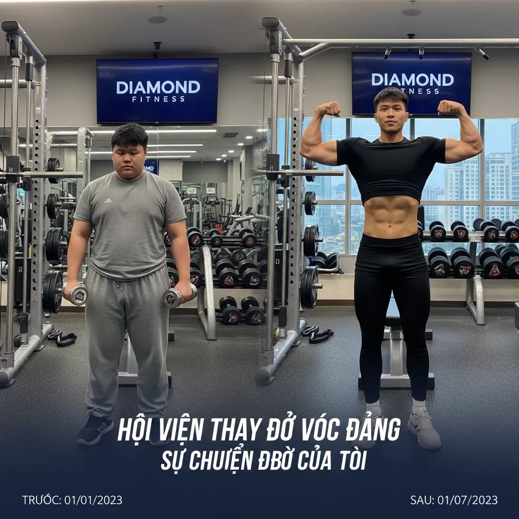 Hành trình lột xác đầy ấn tượng của hội viên tại hệ thống Diamond Fitness