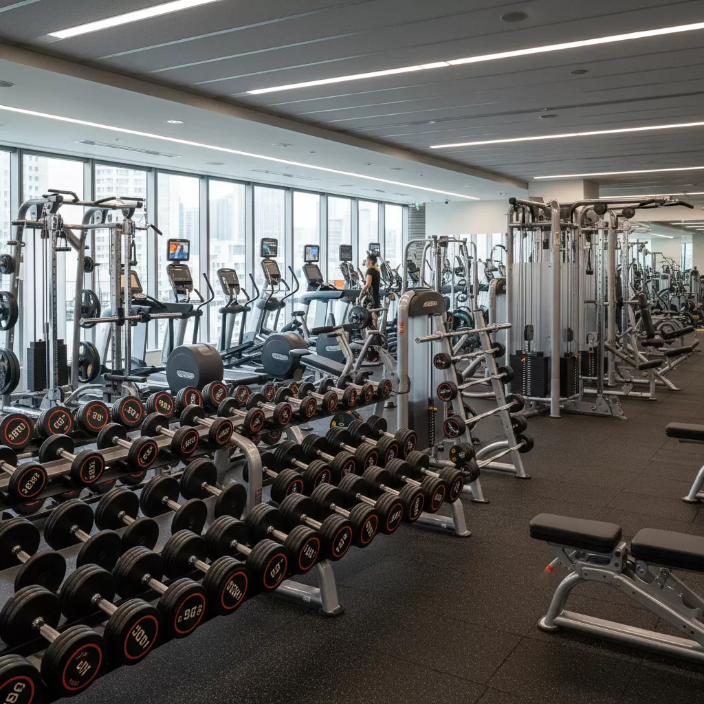 Trang thiết bị đa dạng và hiện đại giúp người mới dễ dàng tiếp cận nhiều bài tập khác nhau