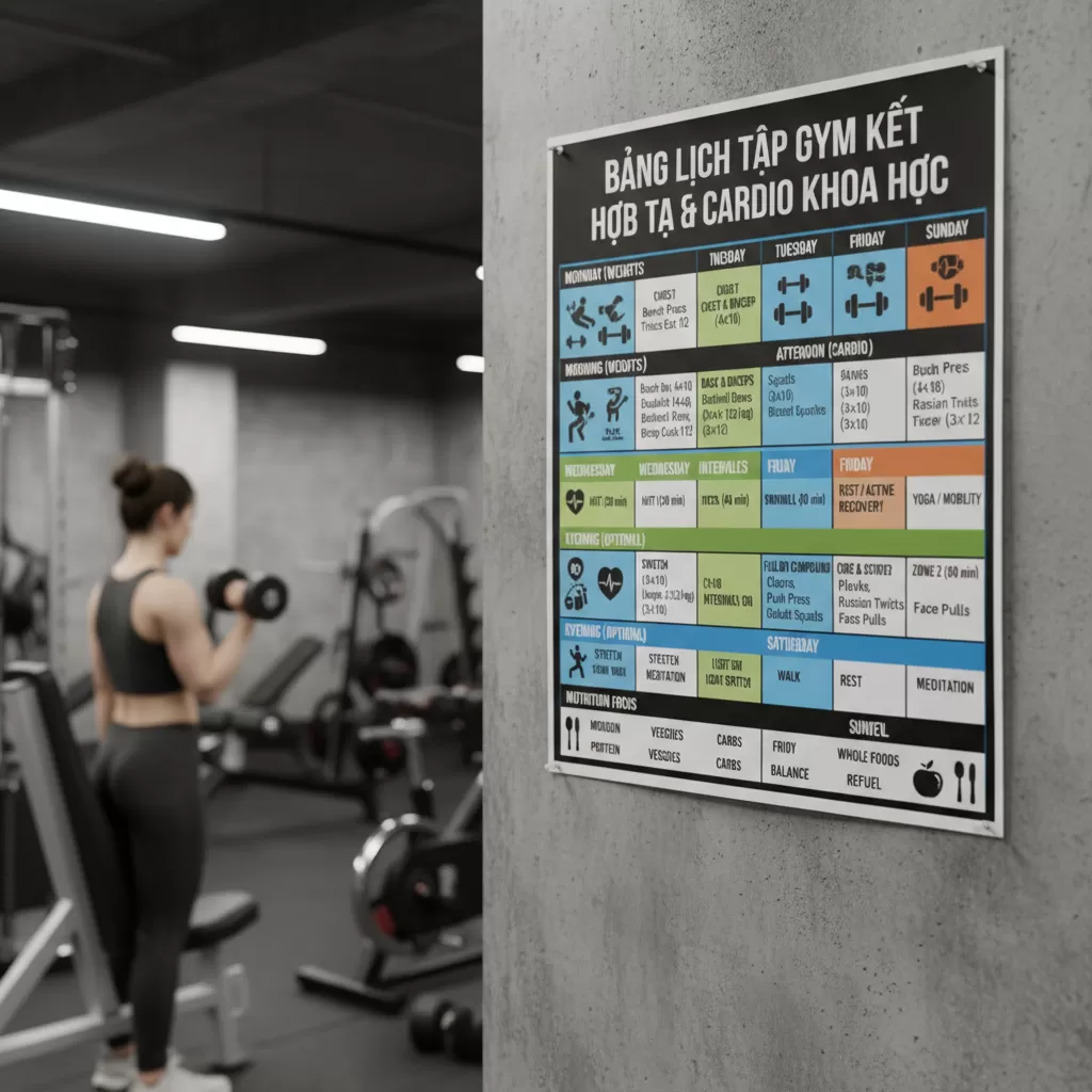 Lên kế hoạch tập luyện chi tiết giúp bạn kiểm soát tiến độ tốt hơn