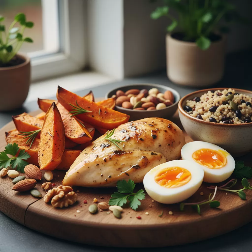 gemini_image_1772168837 Lựa chọn thực phẩm thông minh giúp đẩy nhanh quá trình xây dựng cơ bắp