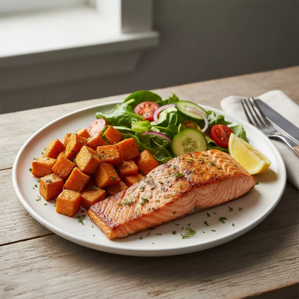 Bữa tối giàu Omega3 và tinh bột chậm hỗ trợ phục hồi cơ bắp