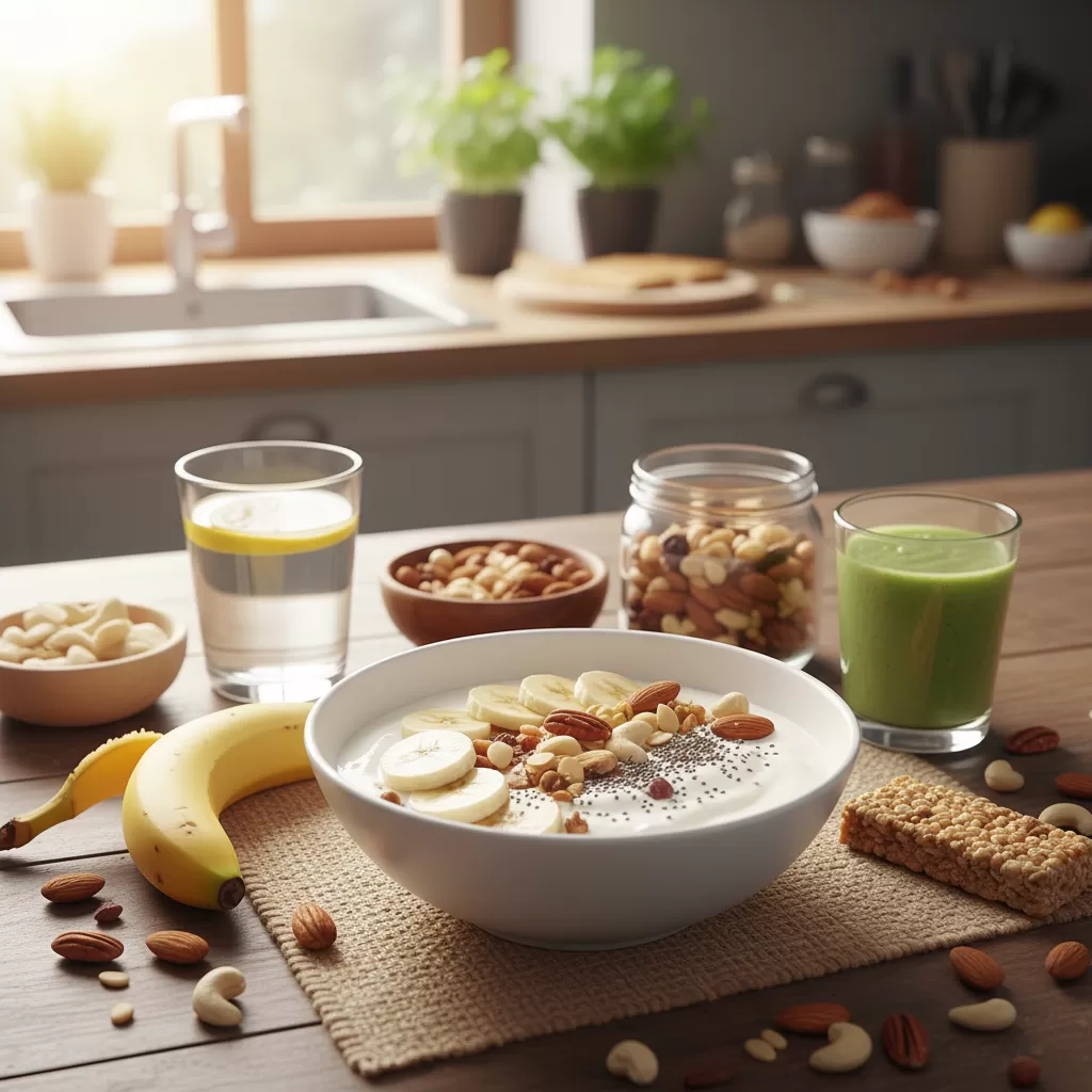 Lựa chọn bữa ăn nhẹ phù hợp giúp duy trì năng lượng bền bỉ trong suốt quá trình tập luyện