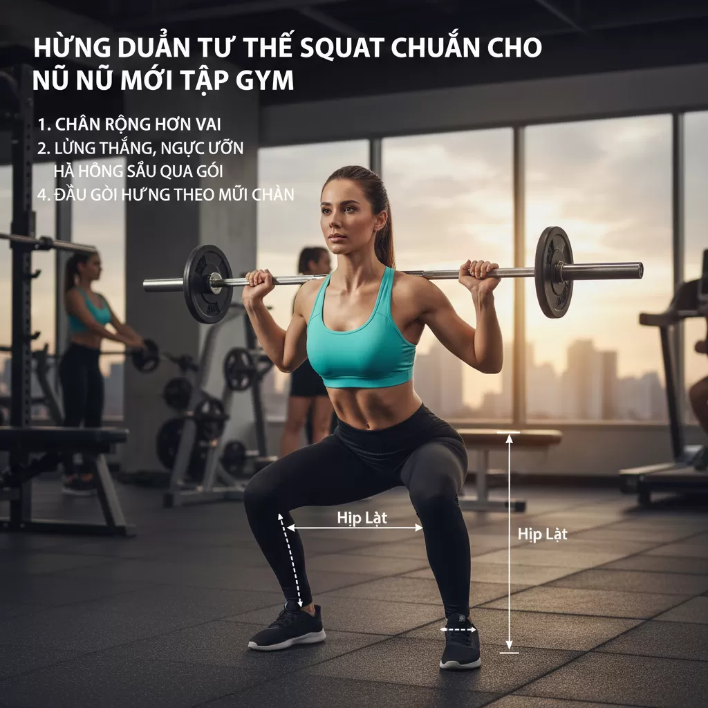 gemini_image_1772174924-1 Squat là bài tập nền tảng giúp phát triển toàn diện nhóm cơ mông và đùi