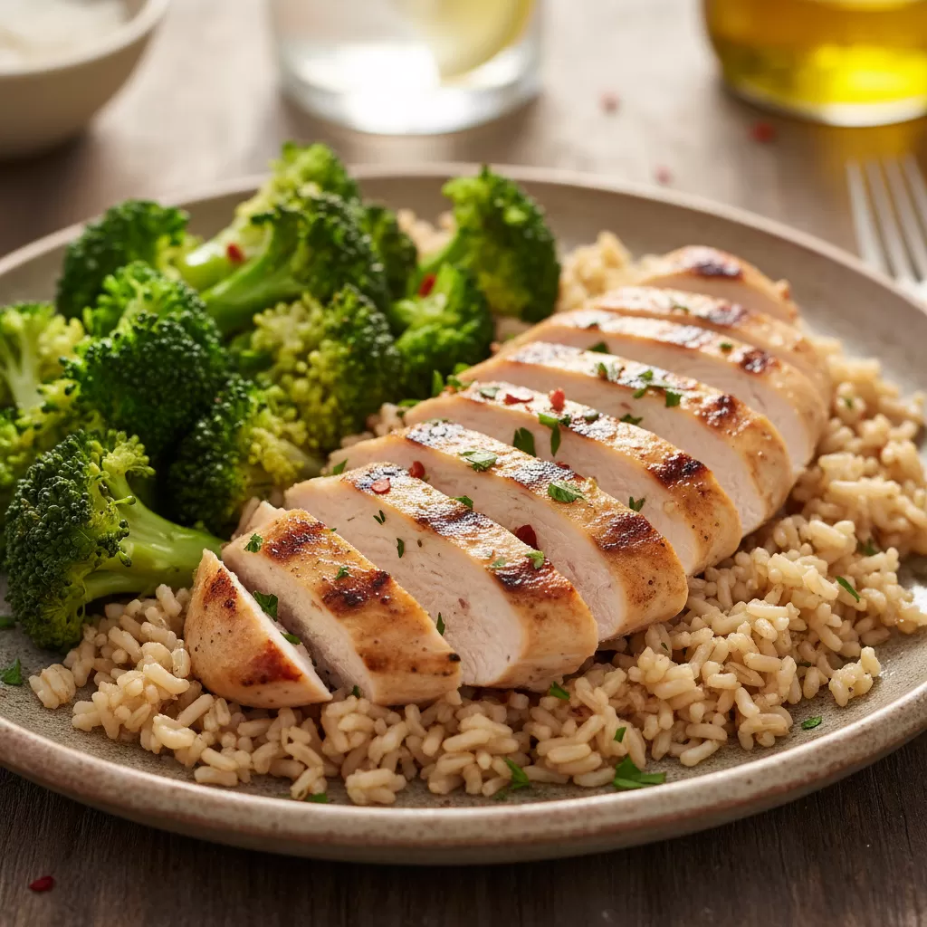 gemini_image_1772176844 Chế độ ăn giàu đạm và thặng dư calo là điều kiện bắt buộc để tăng cân tăng cơ