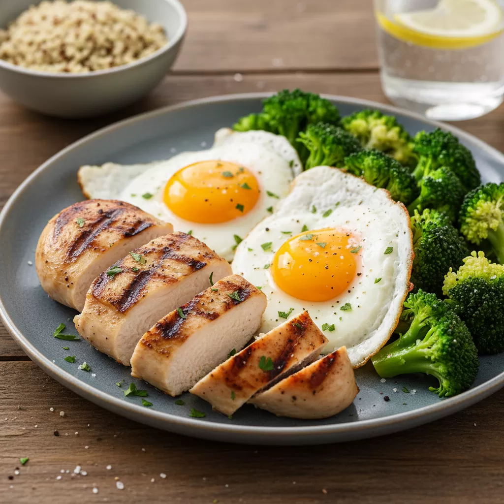 Chế độ dinh dưỡng giàu protein đóng vai trò quyết định trong việc xây dựng và sửa chữa mô cơ