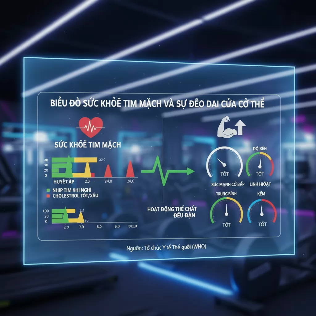 Tập luyện toàn thân giúp tăng cường sức khỏe tim mạch và sức bền hệ hô hấp
