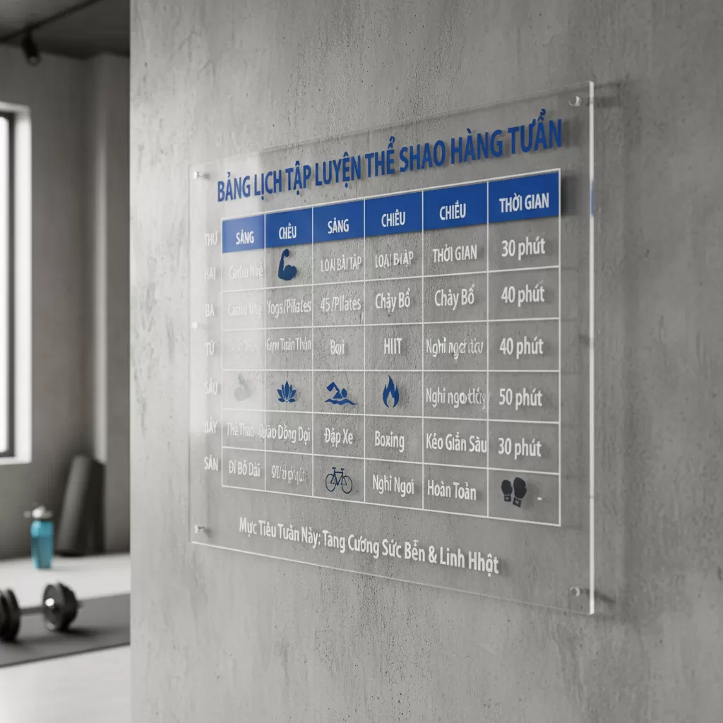 Phân bổ lịch tập khoa học giúp tối ưu hóa hiệu quả tăng sức bền