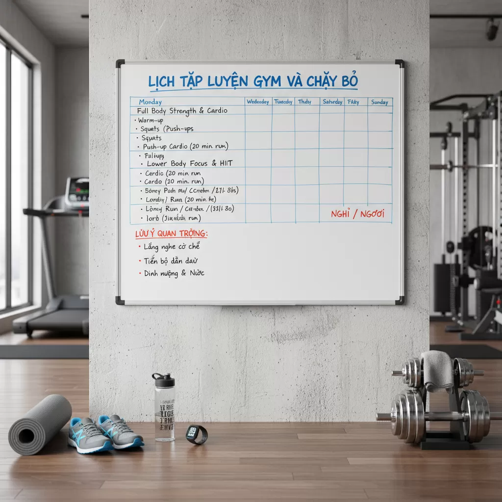 Lịch tập khoa học giúp cân bằng giữa sức mạnh và sức bền để giảm mỡ