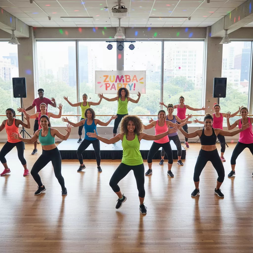 Zumba chú trọng vào sự vui vẻ và tinh thần sảng khoái của người tập