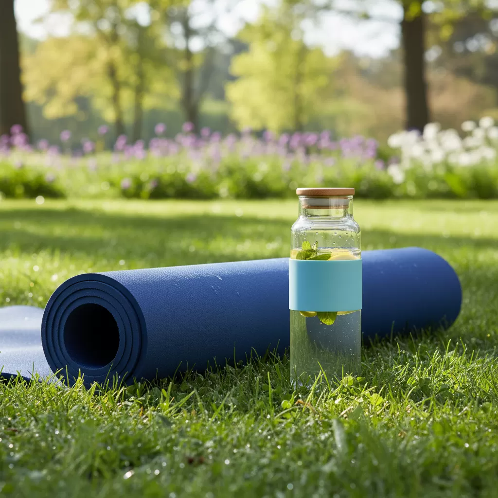 Chuẩn bị đầy đủ dụng cụ giúp buổi tập yoga ngoài trời diễn ra suôn sẻ và an toàn