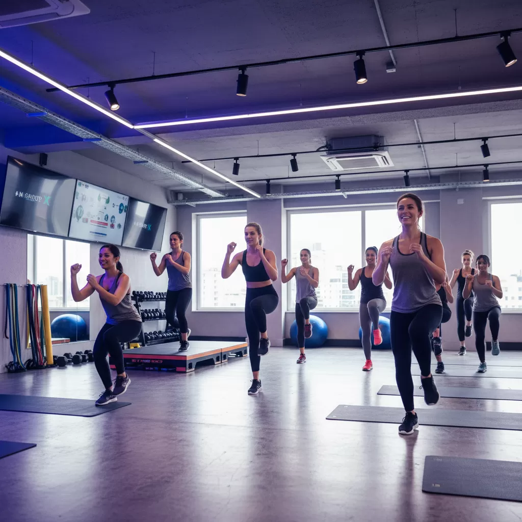 Lớp học GroupX mang lại không khí tập luyện đầy năng lượng và hứng khởi
