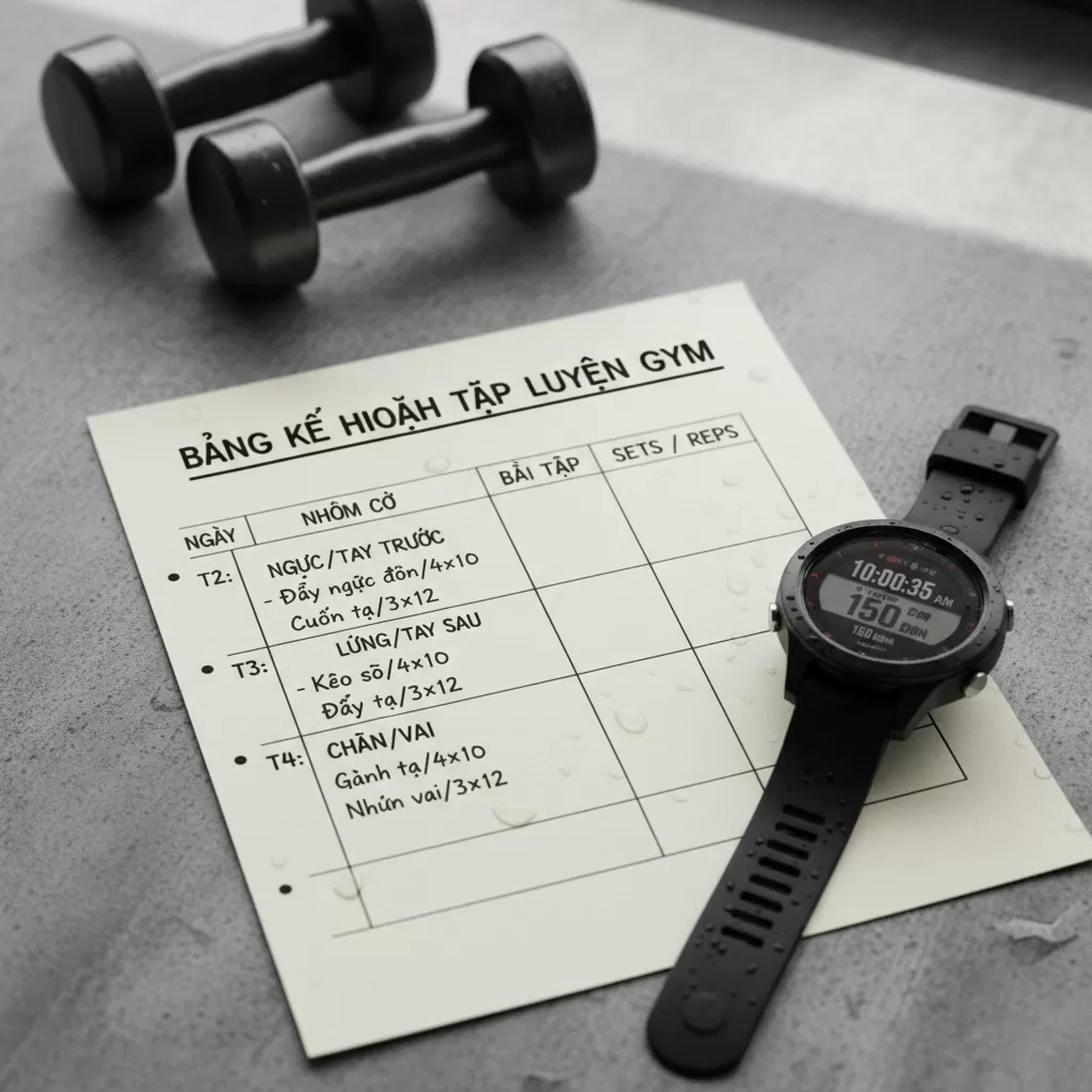 gemini_image_1772189283 Lập kế hoạch cụ thể giúp bạn quản lý thời gian tập luyện hiệu quả