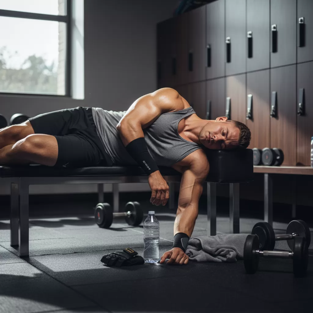 gemini_image_1772190066 Giấc ngủ là thời điểm vàng để cơ thể phục hồi và tái tạo cơ bắp