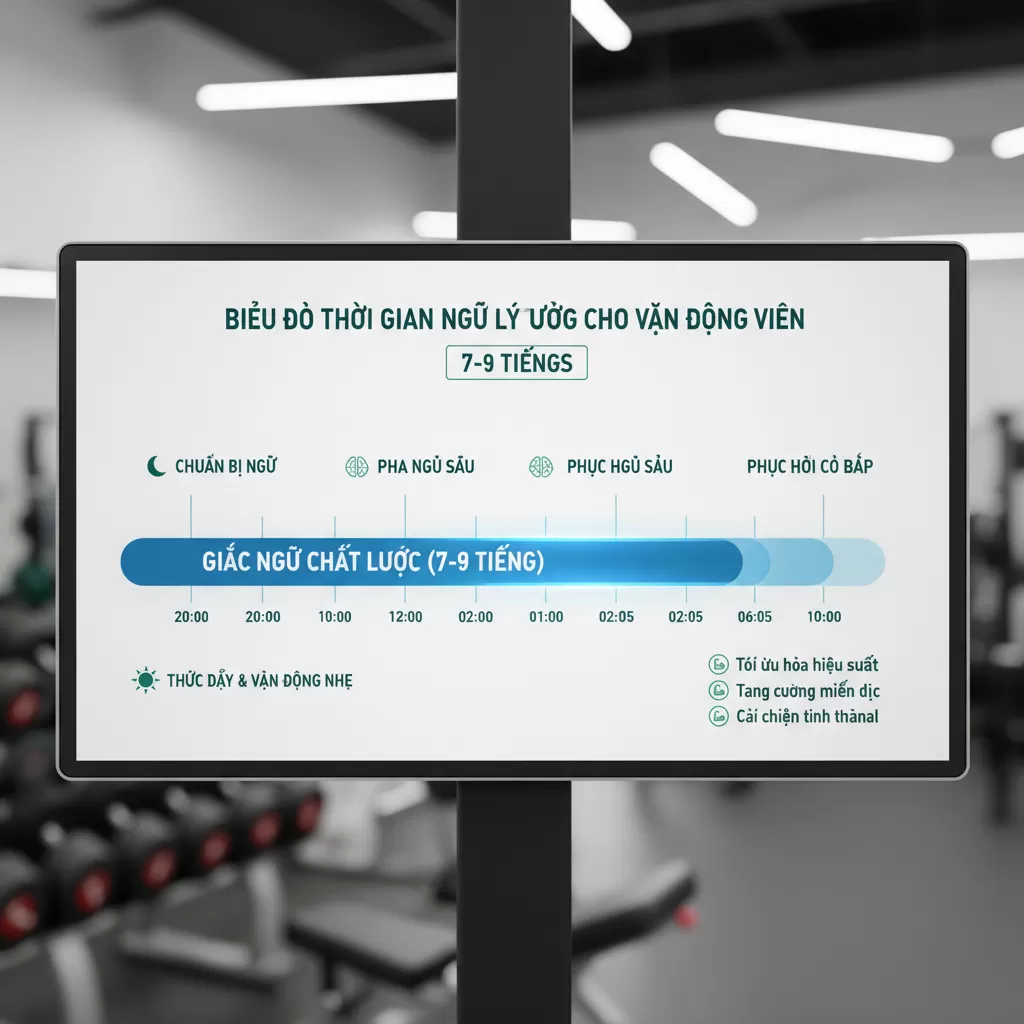 gemini_image_1772190067 Thời gian ngủ đủ từ 79 tiếng giúp tối ưu hóa quá trình đồng hóa cơ bắp