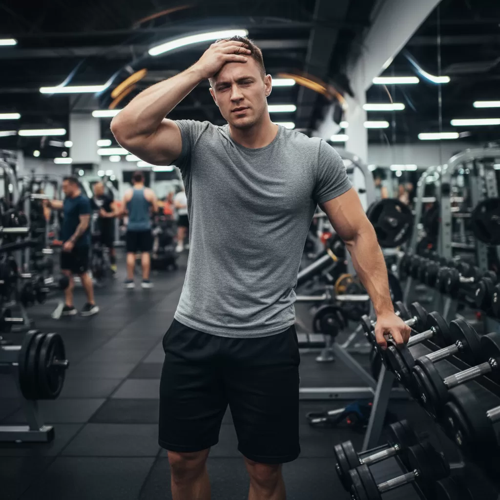 Tình trạng chóng mặt đột ngột khi tập luyện là dấu hiệu điển hình của tụt huyết áp