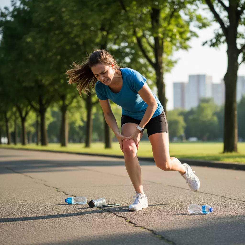 Cảm giác đau nhói tại khớp là tín hiệu báo động đỏ cần dừng tập ngay để tránh chấn thương nặng