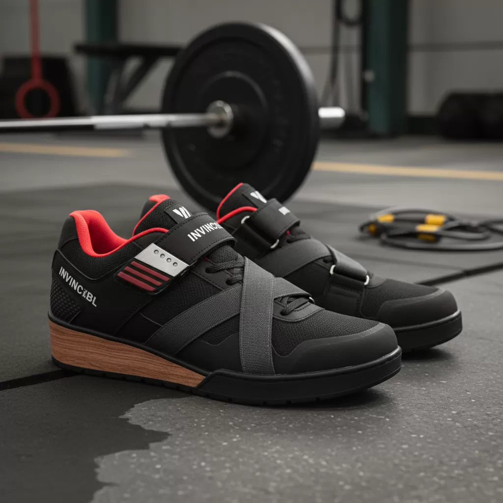 Lựa chọn giày tập gym có đế bằng và độ bám tốt để hỗ trợ các bài tập tạ