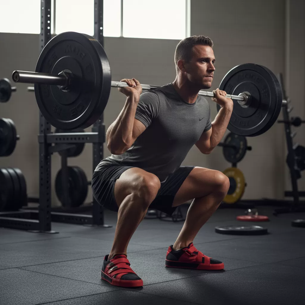 Giày tập tạ cần có phần đế cứng và phẳng để đảm bảo sự ổn định tuyệt đối khi nâng khối lượng tạ lớn