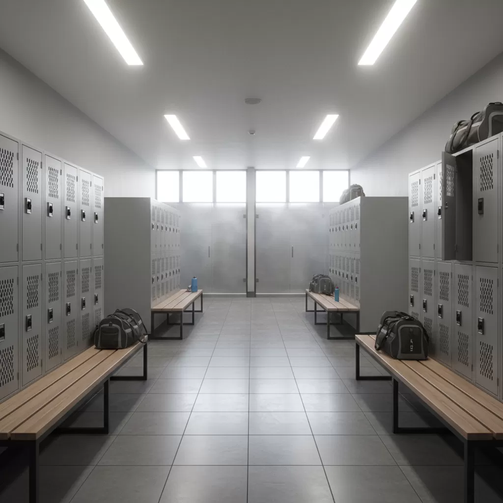 Khu vực tủ đồ locker là nơi thường xuyên xảy ra các vụ mất mát tài sản nếu không được giám sát