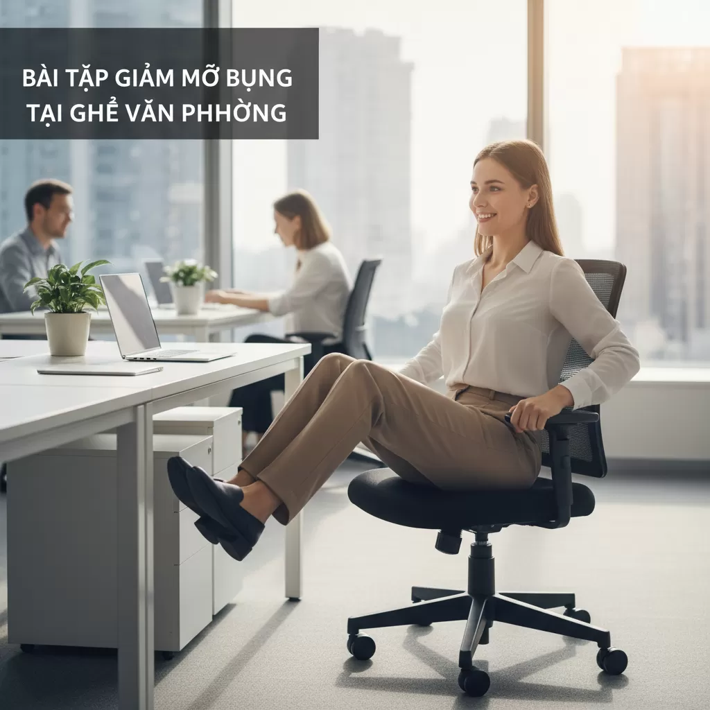 Thực hiện các bài tập đơn giản ngay tại ghế giúp đốt cháy mỡ thừa và cải thiện tư thế làm việc